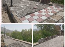 اجرای عملیات پیاده رو سازی خیابان اصلی